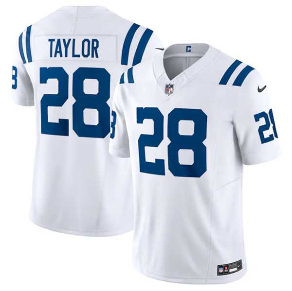 Men & Women & Youth Indianapolis Colts #28 Jonathan Taylor White 2023 F.U.S.E Vapor Untouchable Stitched Football Jersey